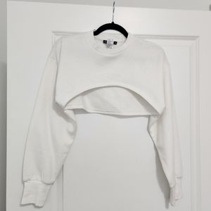 Zara size small extra crop crewneck